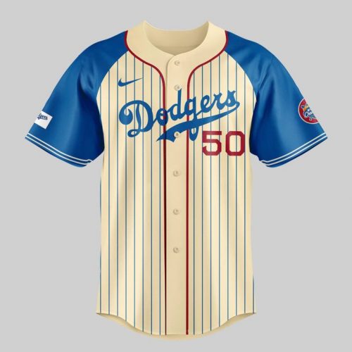 Los Angeles Dodgers Black Heritage Night Special Stripes Baseball Jersey