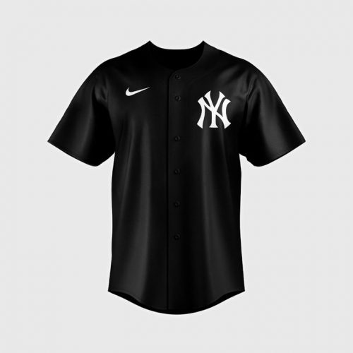 New York Yankees Aaron Judge Black Lights Out Replica Player Jersey