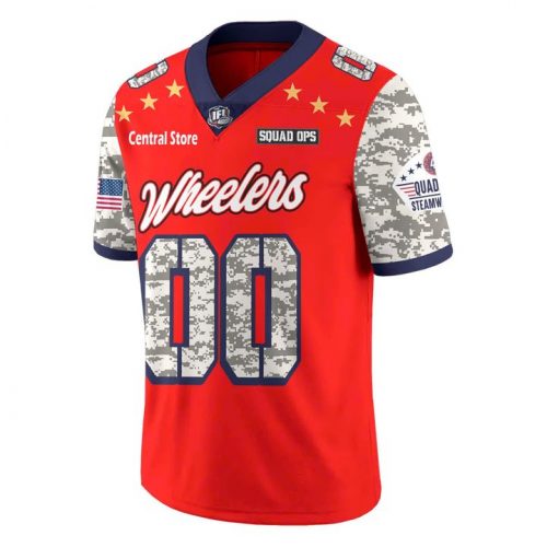 Quad City Steamwheelers x 2025 Military Appreciation Night Custom Football Jersey