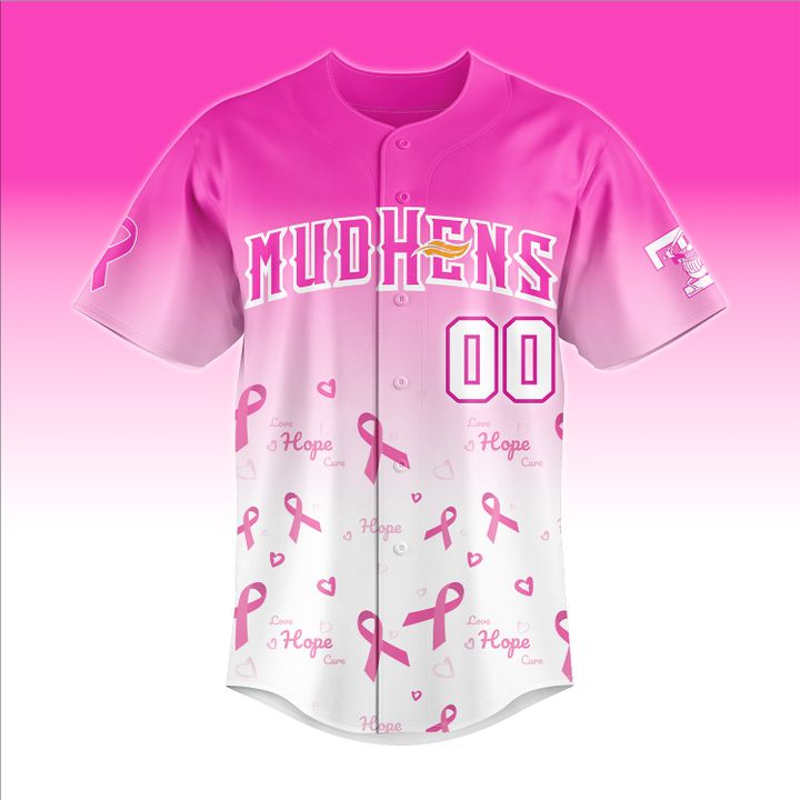 Toledo Mud Hens 2025 Pink in the Park Custom Jersey Toledo Mud Hens 2025 Pink in the Park Custom Jersey