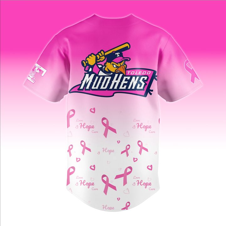 Toledo Mud Hens 2025 Pink in the Park Custom Jersey Toledo Mud Hens 2025 Pink in the Park Custom Jersey