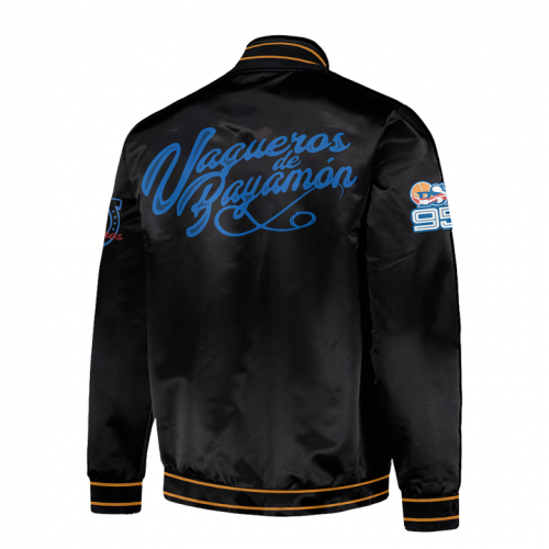 Vaqueros de Bayamon BSN 2025 Special Edition Black Bomber Jacket