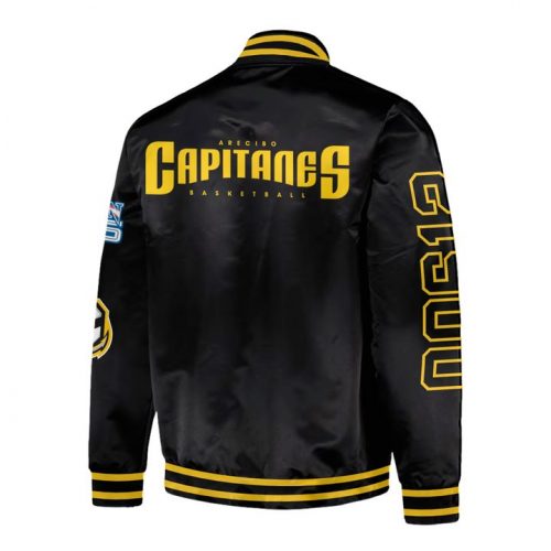 Capitanes de Arecibo BSN Special Black Bomber Jacket