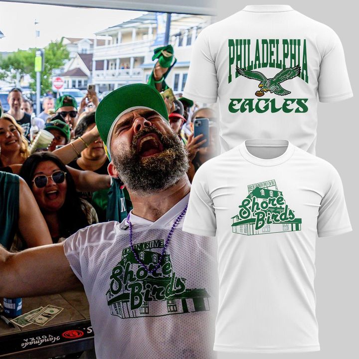 Philadelphia Eagles Shore Birds Special White Tee Philadelphia Eagles Shore Birds Special White Tee