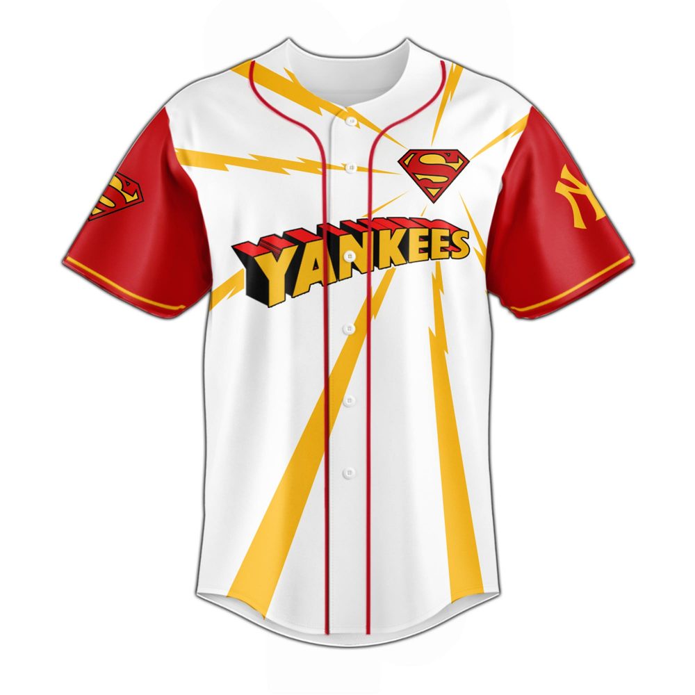 New York Yankees x Superman Man of Steel Special Baseball Jersey