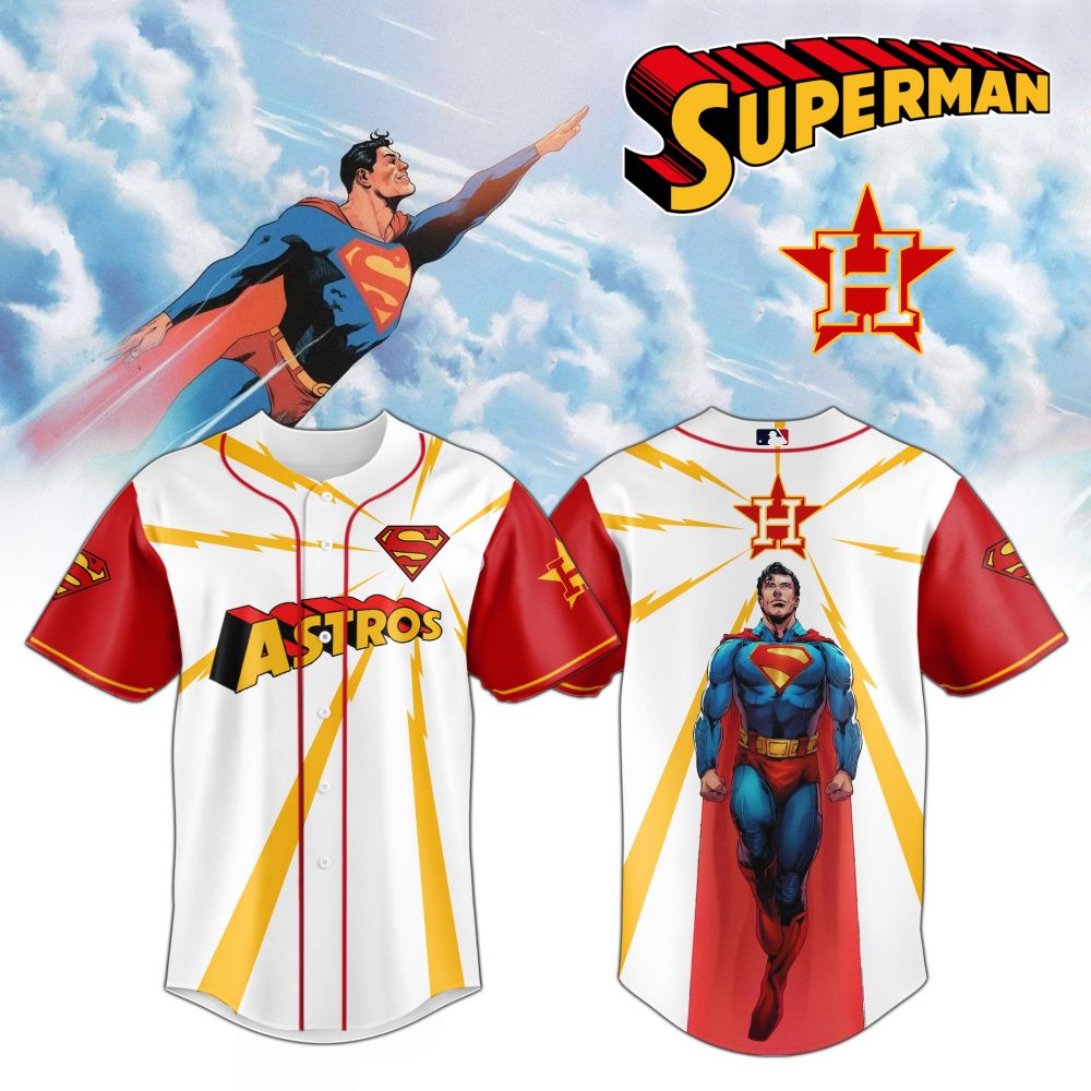 Houston Astros x Superman Man of Steel Special Baseball Jersey