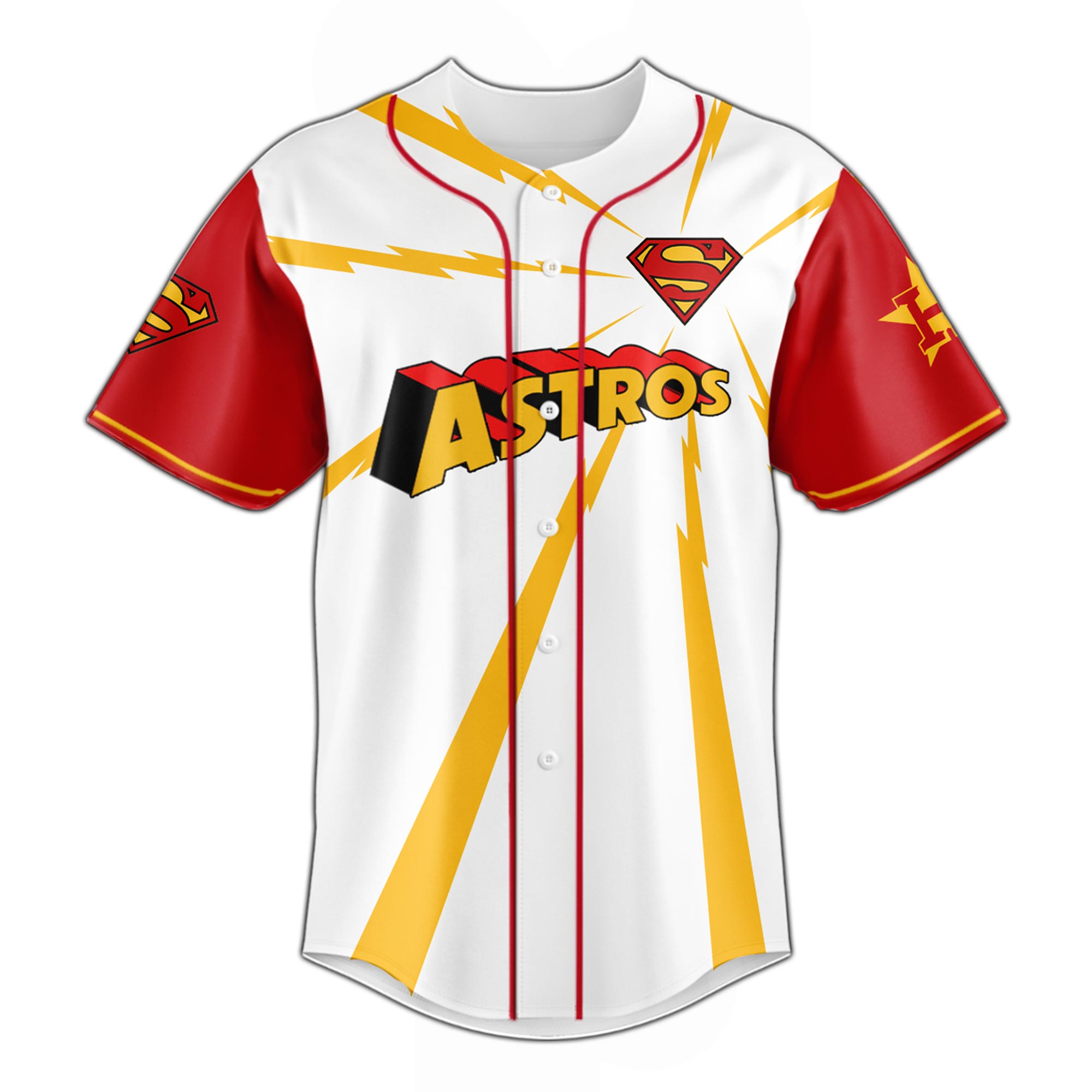 Houston Astros x Superman Man of Steel Special Baseball Jersey Houston Astros x Superman Man of Steel Special Baseball Jersey