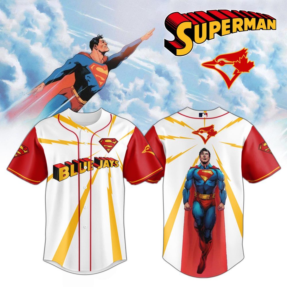 Toronto Blue Jays x Superman Man of Steel Special Baseball Jersey