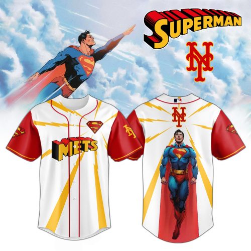 New York Mets x Superman Man of Steel Special Baseball Jersey