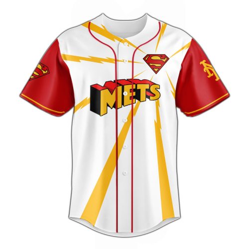 New York Mets x Superman Man of Steel Special Baseball Jersey
