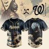 Los Angeles Angels Black Lights Out Custom Jersey