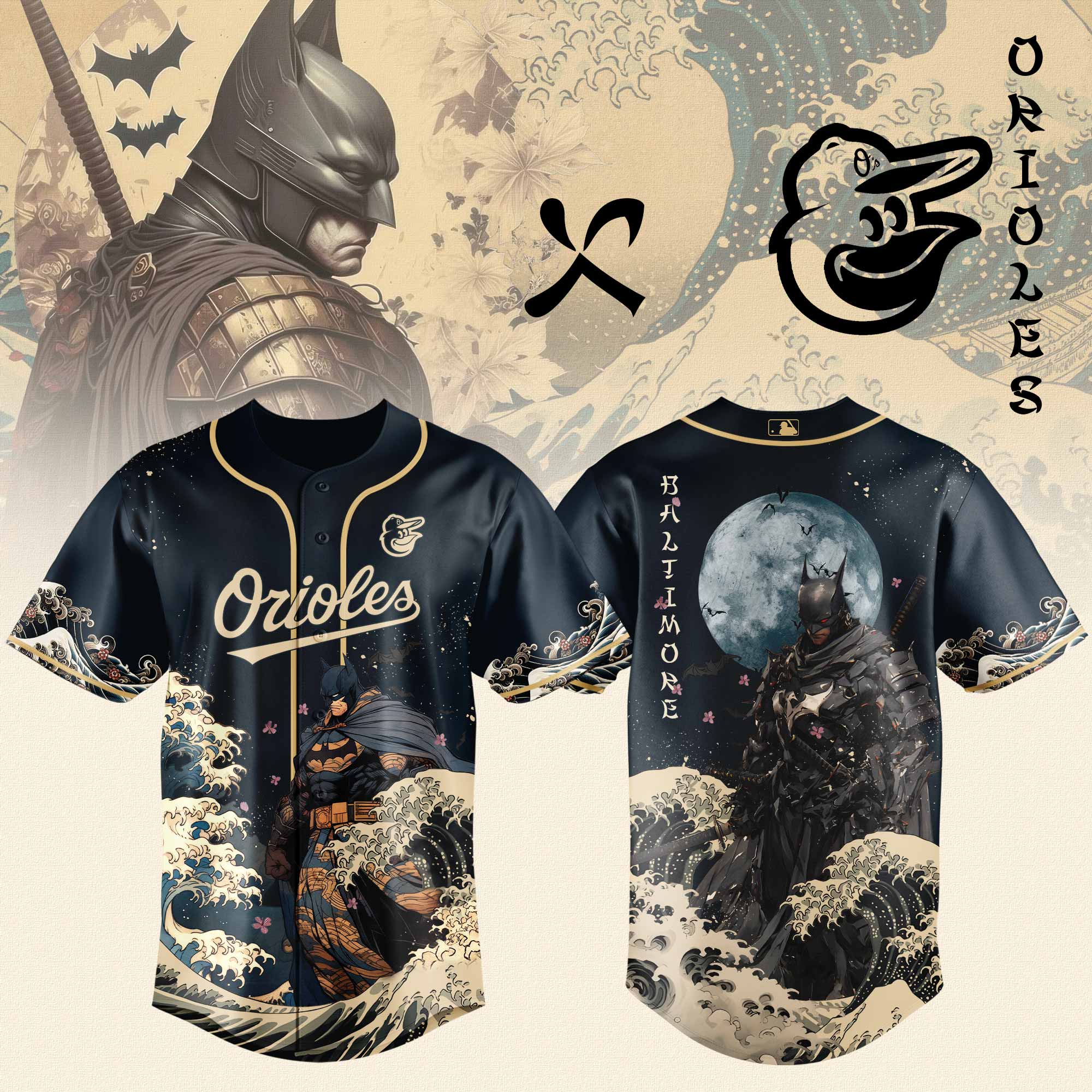 Baltimore Orioles MLB x Batman The legend of Gotham Jersey 2025 Baltimore Orioles MLB x Batman The legend of Gotham Jersey 2025