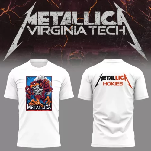 Virginia Tech Metallica White TShirt