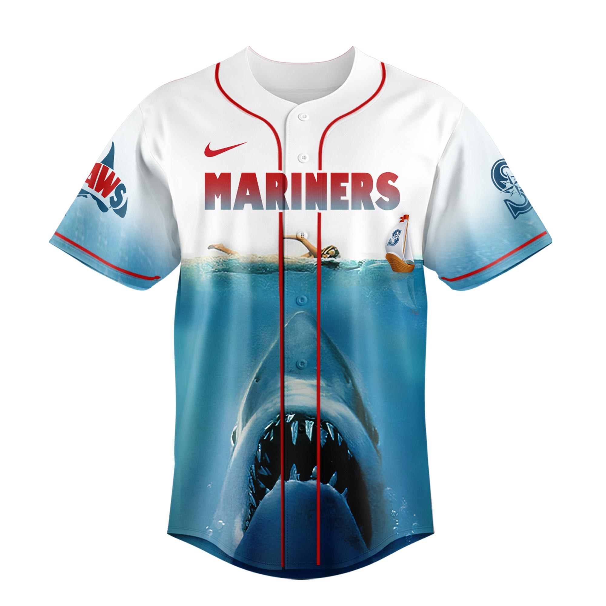 Seattle Mariners x JAWS 50th Anniversary Jersey 2025 Seattle Mariners x JAWS 50th Anniversary Jersey 2025