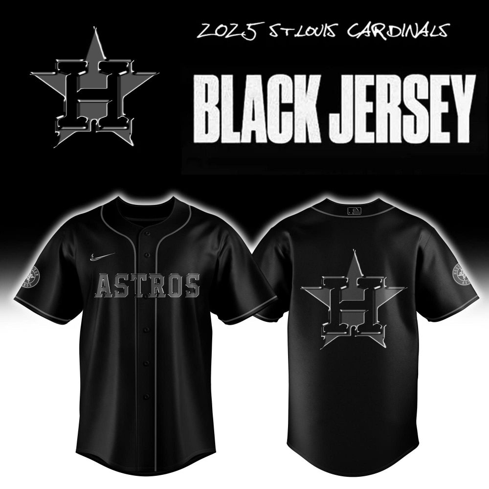 Houston Astros “Back to Black” Special Baseball Jersey