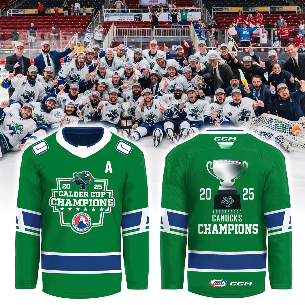 Abbotsford Canucks 2025 Calder Cup Champions Special Hockey Jersey