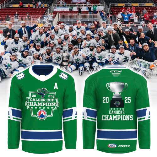 Abbotsford Canucks 2025 Calder Cup Champions Special Hockey Jersey