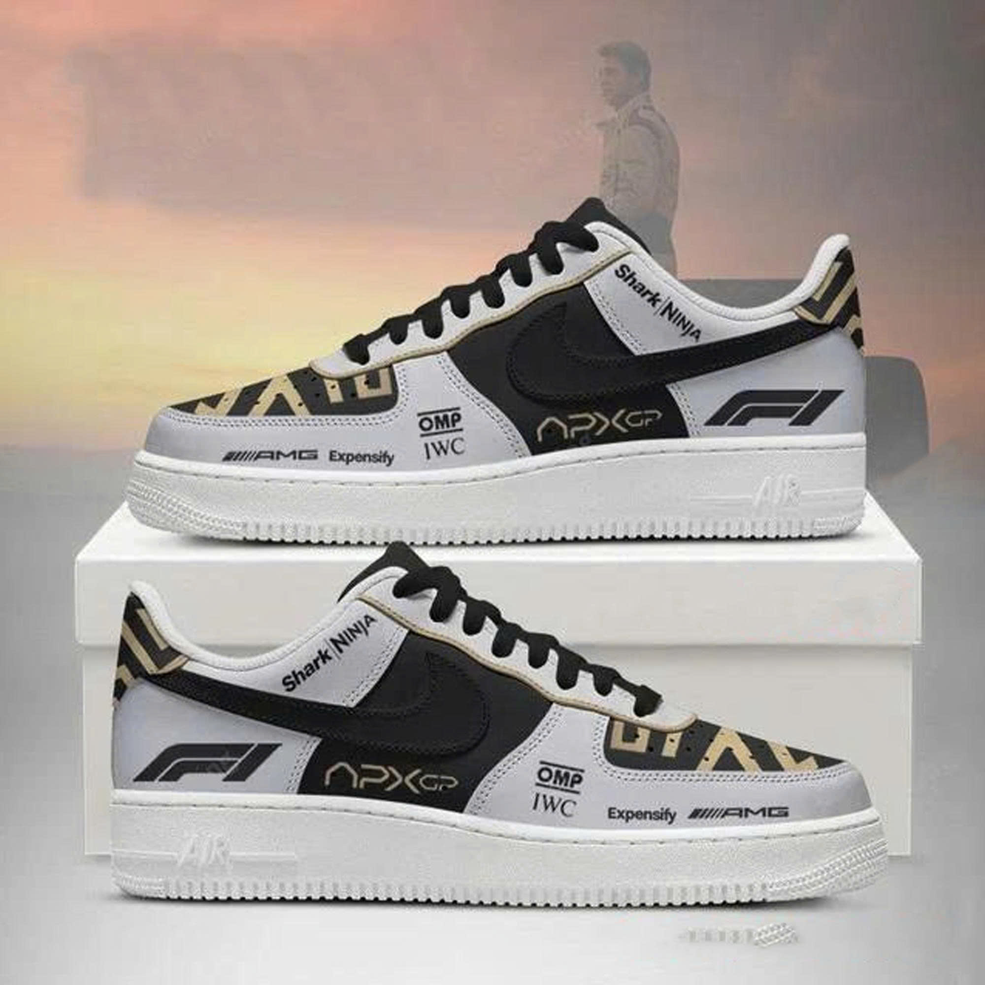 Mercedes F1 Team x F1 The Movie 2025 APXGP Brad Pitt Special Air Force 1 Shoes Mercedes F1 Team x F1 The Movie 2025 APXGP Brad Pitt Special Air Force 1 Shoes