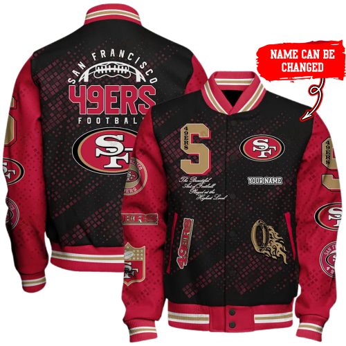 Nfl San Francisco 49ers Baseball Jacket Button Down