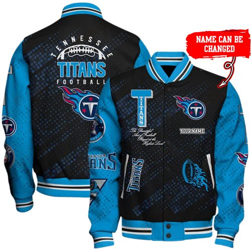 Nfl Tennessee Titans Baseball Jacket Button Down