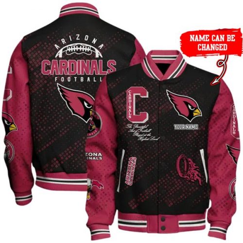 Nfl Arizona Cardinals Baseball Jacket Button Down