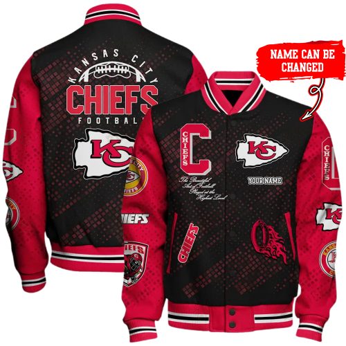Nfl Kansas City Chiefs Baseball Jacket Button Down
