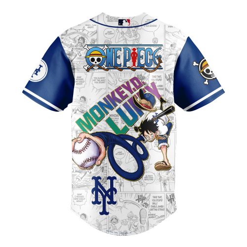 New York Mets x Straw Hat Luffy Limited Edition Jersey