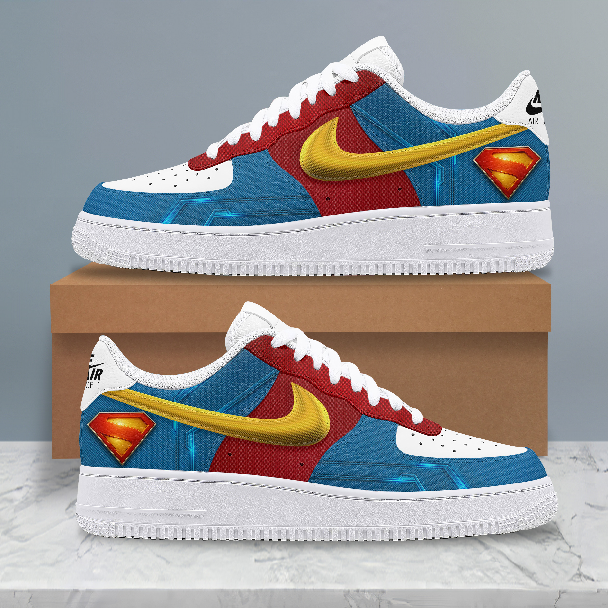 Superman 2025 New Movie Premium Air Force 1 Sneakers Superman 2025 New Movie Premium Air Force 1 Sneakers