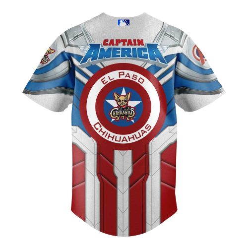 El Paso Chihuahuas x Captain America 2025 Jersey