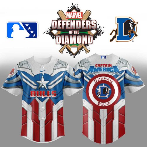 Durham Bulls x Captain America Marvel Limited Edition Baseball Jersey