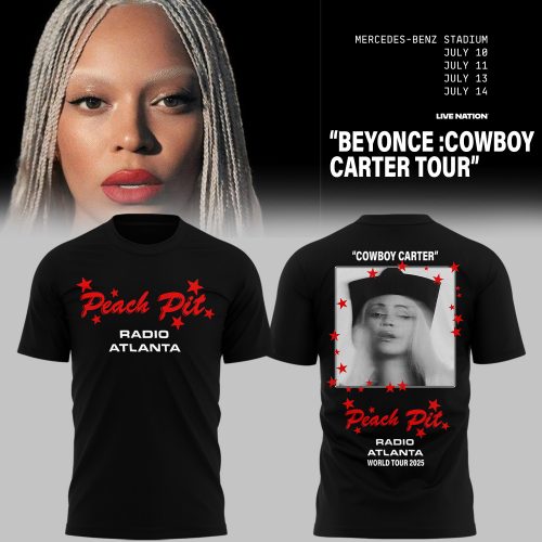 Beyoncé x Atlanta Cowboy Carter Tour 2025 Black Shirt