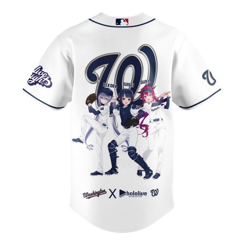 Washington Nationals MLB x Hololive Night Baseball Jersey