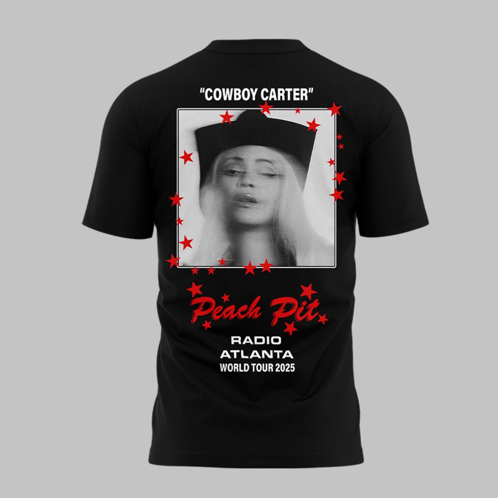 Beyoncé x Atlanta Cowboy Carter Tour 2025 Black Shirt