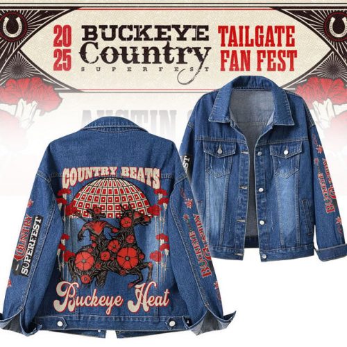 Buckeye Country Super Fest 2025 Tailgate Fan Fest Denim Jacket