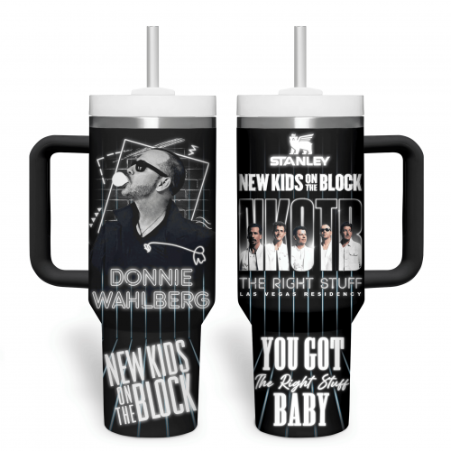 Donnie Wahlberg NKOTB The Right Stuff Las Vegas Residency 40oz Stanley Tumbler