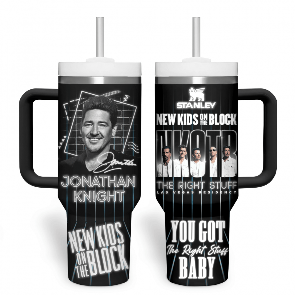 Jonathan Knight NKOTB The Right Stuff Las Vegas Residency 40oz Stanley Tumbler