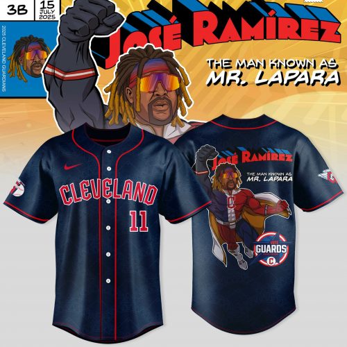 Cleveland Guardians x Guardian Power: All-Star Edition “Mr. Lapara” Special Black Baseball Jersey