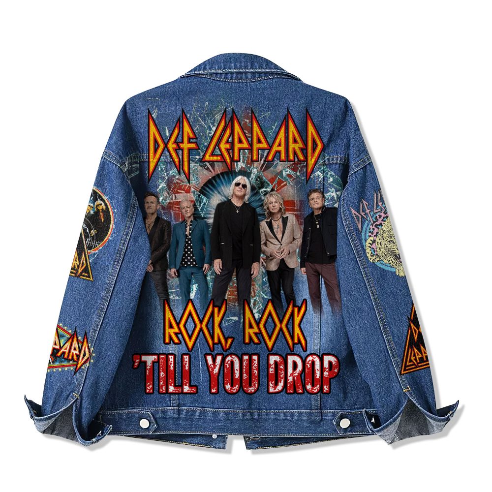 Def Leppard Till You Drop THE WORLD TOUR 2025 Denim Jacket