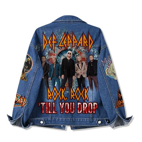 Def Leppard Till You Drop THE WORLD TOUR 2025 Denim Jacket