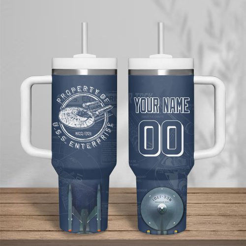 Star Trek Property Of U.S.S. Enterprise Customized Stanley Tumbler