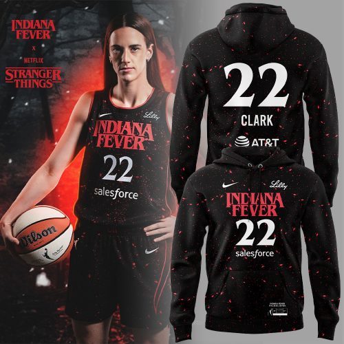 Indiana Fever #22 Caitlin Clark x Stranger Things Hoodie