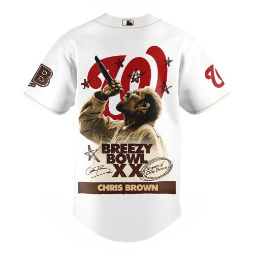 Washington Nationals MLB x Chris Brown: Breezy Bowl XX Baseball Jersey