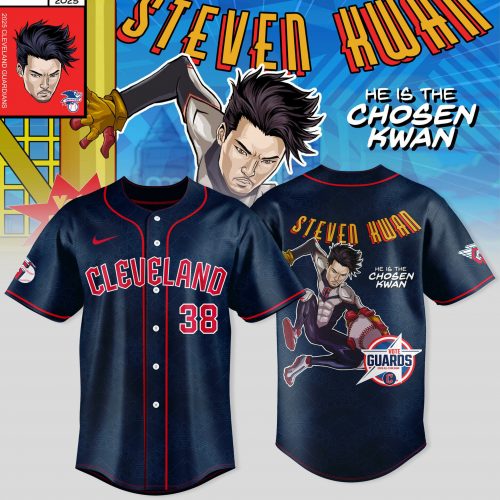 Cleveland Guardians x Guardian Power: All-Star Edition “Steven Kwan” Special Black Baseball Jersey
