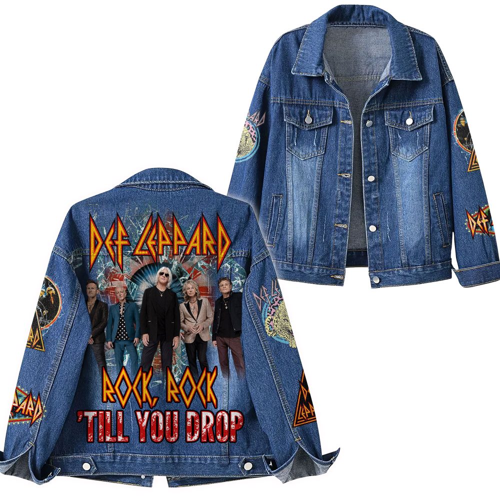 Def Leppard Till You Drop THE WORLD TOUR 2025 Denim Jacket