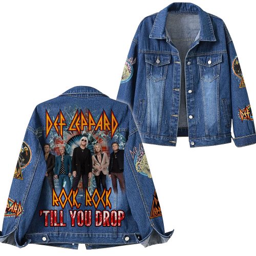 Def Leppard Till You Drop THE WORLD TOUR 2025 Denim Jacket