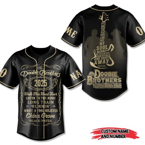 The Doobie Brothers Walk This Road Tour 2025 Baseball Jersey