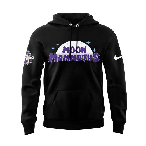 Limited Edition Erie Moon Mammoths Uniform Black Hoodie