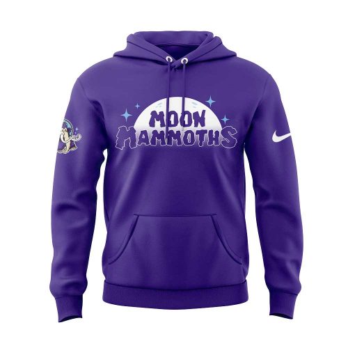Limited Edition Erie Moon Mammoths Uniform Purple Hoodie