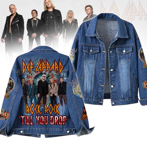 Def Leppard Till You Drop THE WORLD TOUR 2025 Denim Jacket