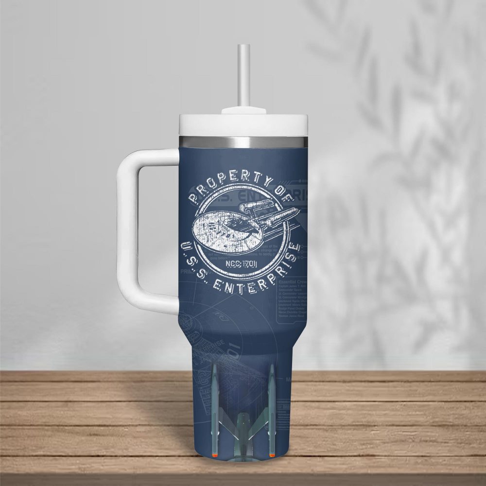 Star Trek Property Of U.S.S. Enterprise Customized Stanley Tumbler